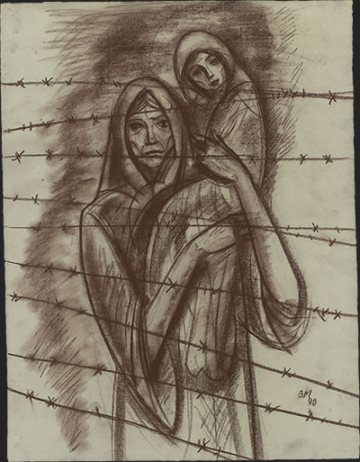 Рисунок В.Н. Минаева «Мадонны ГУЛАГа»
